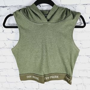 IVY PARK | cross back hooded crop top